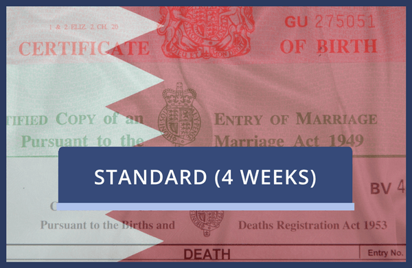 Bahrain Standard - No Certification